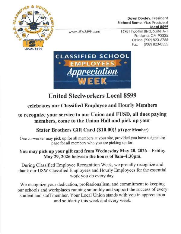 Classified Appreciation