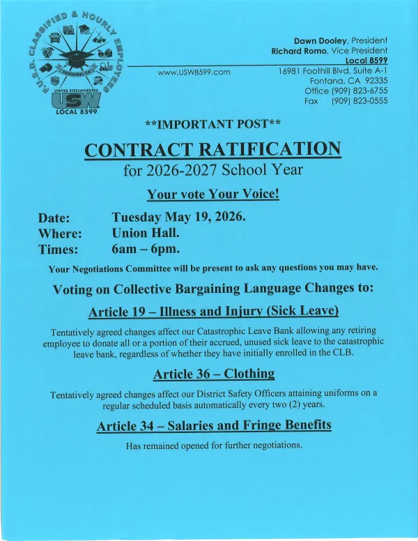 Contract Ratification