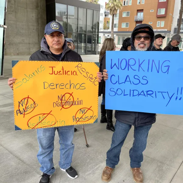 May Day Event Riverside Robert DeJonge and Carlos Garcia
