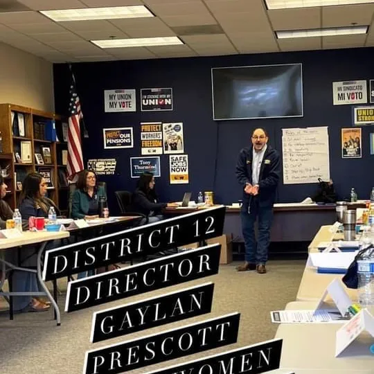 District 12 Director Gaylan Prescott
