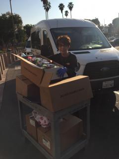 Delivery of care bags to the Loma Linda Veterans Hospital
